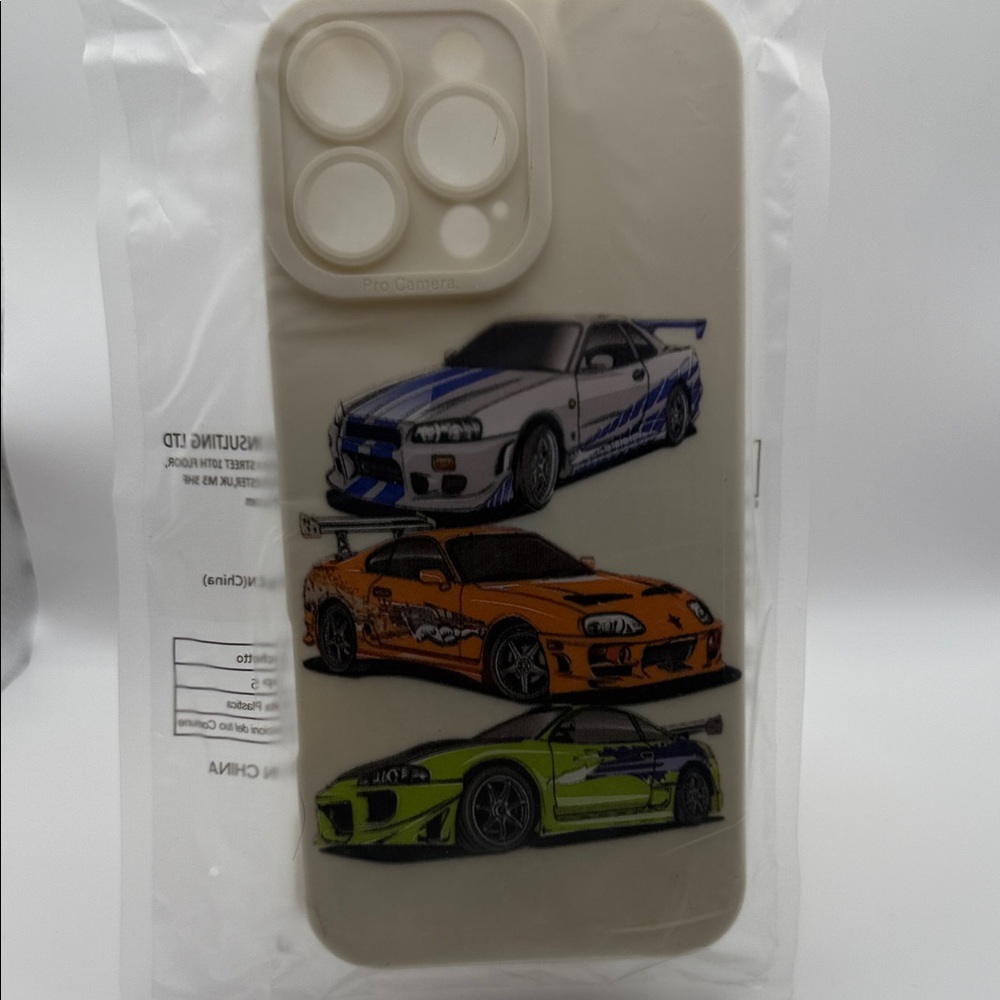 *For iPhone 16 ProMax* Car Design Phone Case - Cream